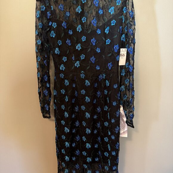 Dress the Population Sophia Embroidered Lace Midi Dress Small - Picture 6 of 8